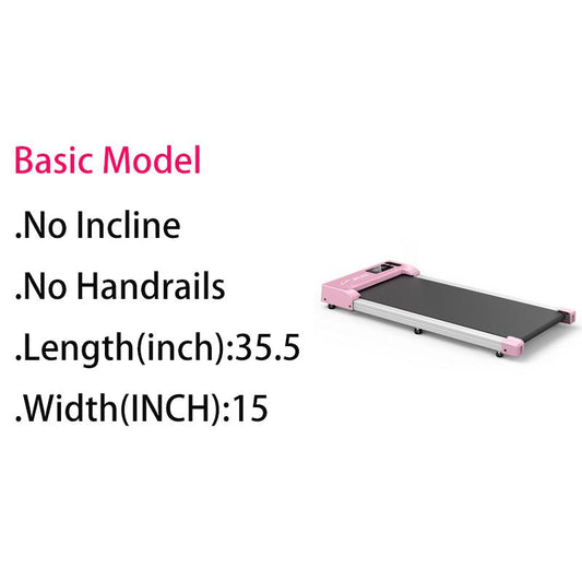 Incline Walking Pad Treadmill with Remote Control